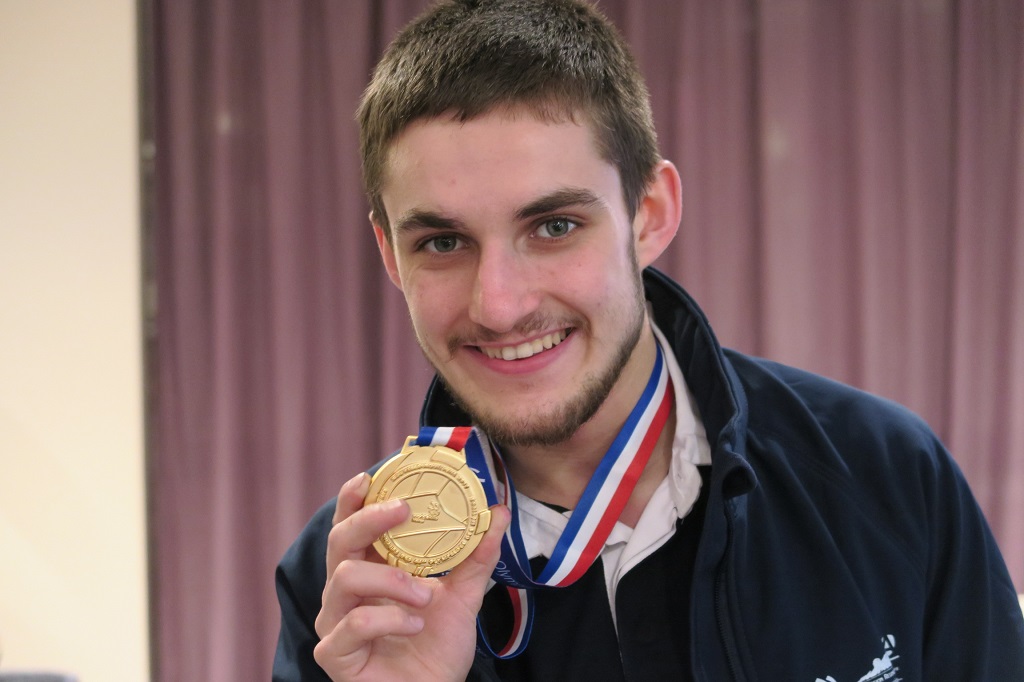 Damien Besson, médaillé OR.