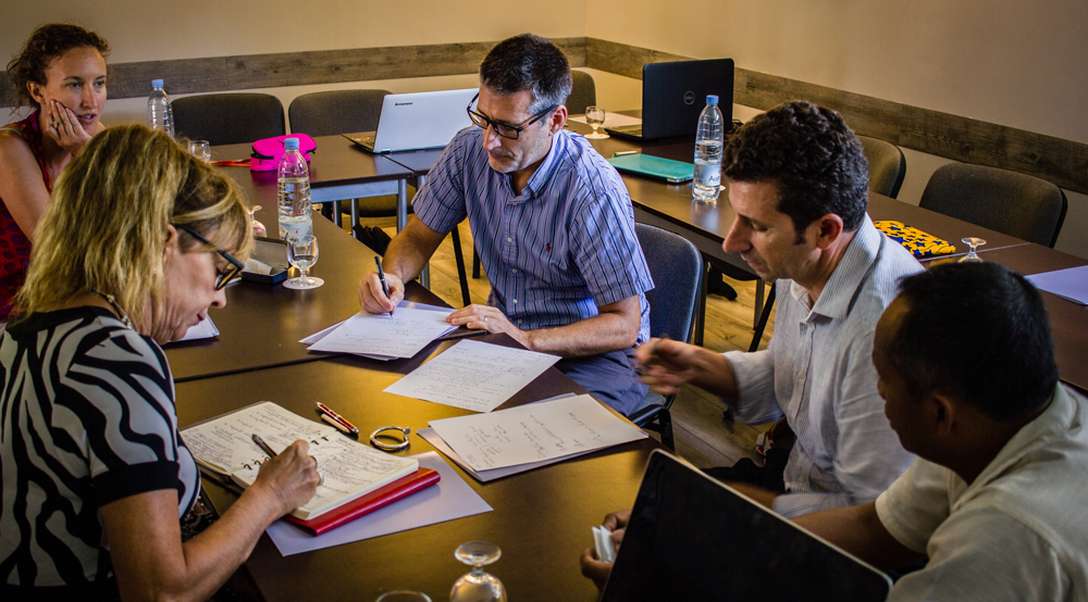 Atelier de travail entre consultants de l'océan Indien