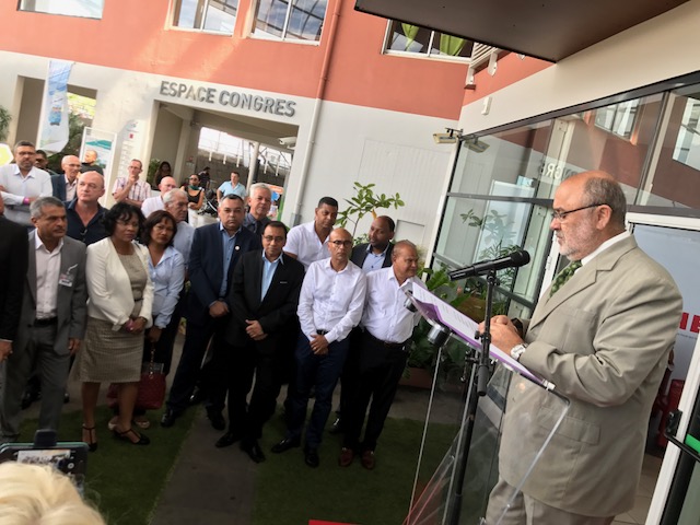 François Javel, Pdg de la Nordev, lors de discours d'inauguration du Salon de la Maison. © Mémento