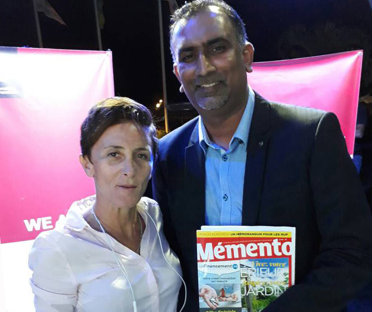 Magali Bataille, Directrice Mémento Maurice, et Nitish Gungabissoon, Senior Sales Manager d'ABC Motors.